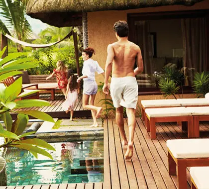 The resort has plenty of family-friendly accommodation as well as a professional kids club for the young ones.