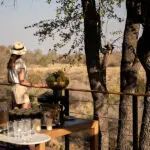 High tea on the deck at Simbambili Game Lodge.