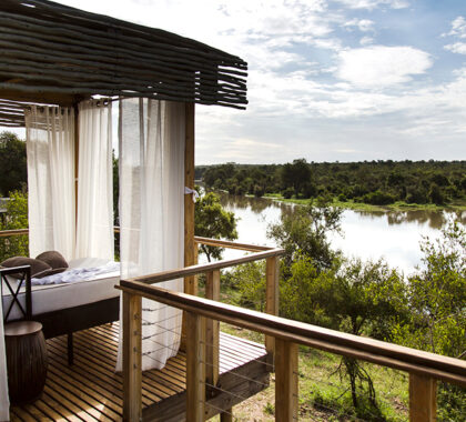 Delightful spa treatments and views.