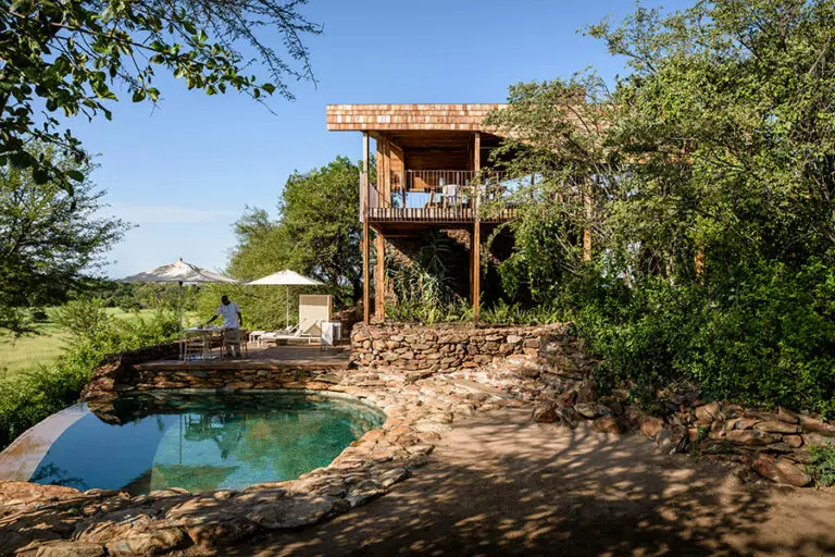 Singita Faru Faru swimming pool.