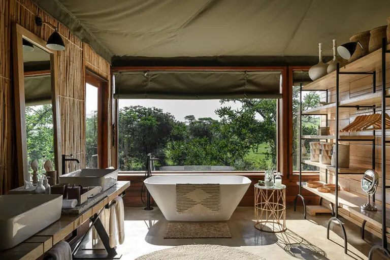 En suite bathroom.