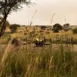 The firepit at Singita Mara River.