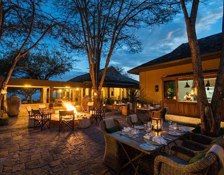 Dinner under the stars.