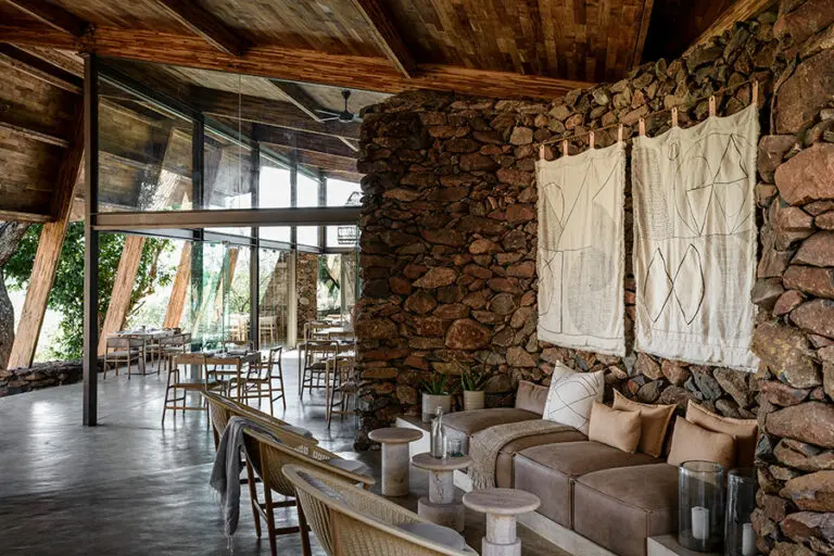 Lounge and dining area.