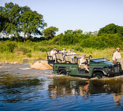 Wildlife game drives for a better view at Singita Ebony Lodge.