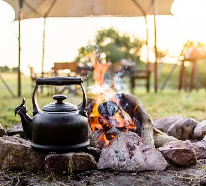 Traditional camping..