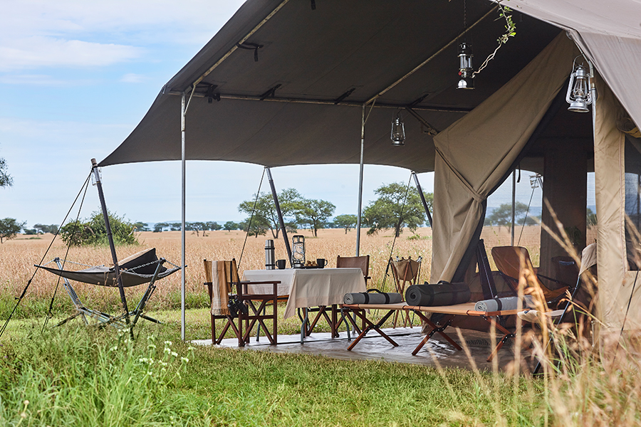 Each tent offers back-to-basics accommodation.