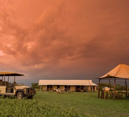 El camping de Singita Explore.