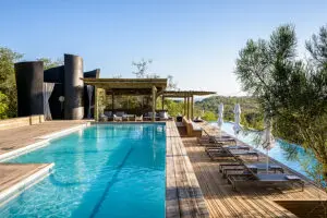 Piscina del Singita Lebombo Lodge.