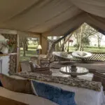Sirikoi Luxury Tent interior and view.