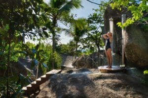 Ducha de lluvia exterior de The Pool Villa