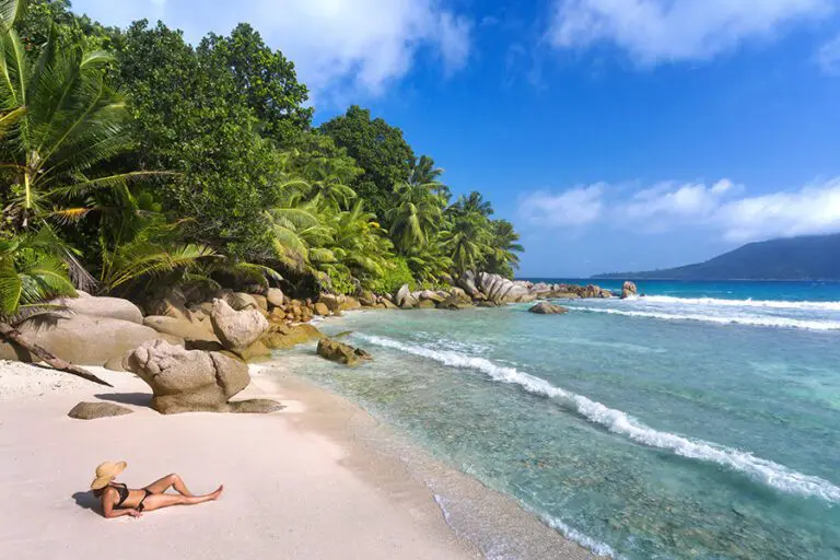 Spend lazy days on Grand Anse Beach.