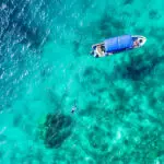 El snorkel es uno de los pasatiempos favoritos. 