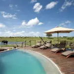 An inviting swimming pool.