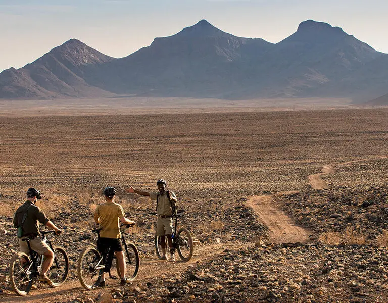Explore the stunning Namib landscapes with thrilling Desert E-Biking adventures! | Sossuvlei Desert Lodge
