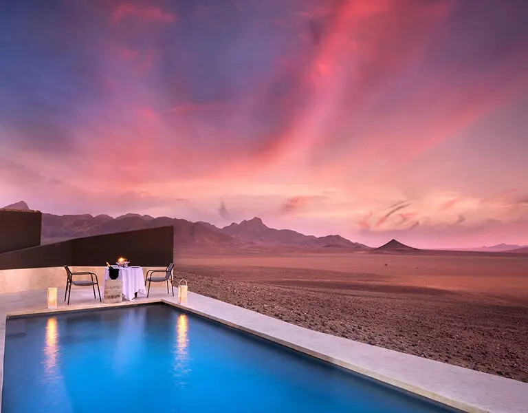 Breathtaking sunsets and sunrises | Sossusvlei Desert Lodge