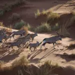 Contemple manadas de oryx desde el cielo en un paseo panorámico en helicóptero. 