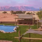 Sossusvlei Lodge pool area.