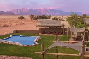 Sossusvlei Lodge pool area.