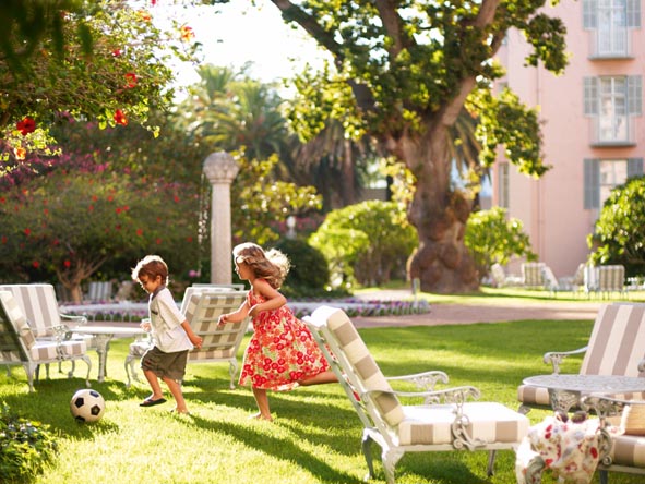 The huge soft lawns of Cape Town's Mount Nelson Hotel have long made this iconic establishment a hit with active children.