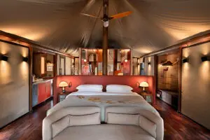 Interior de la Tented Suite.