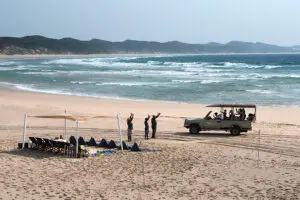 Beach picnics at Sodwana Bay.