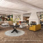 Vestíbulo del Hotel Spier - imagen renderizada.