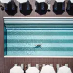 Heated swimming pool.