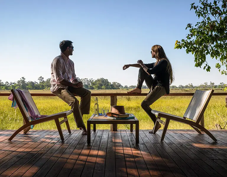 Relax on your private deck. 