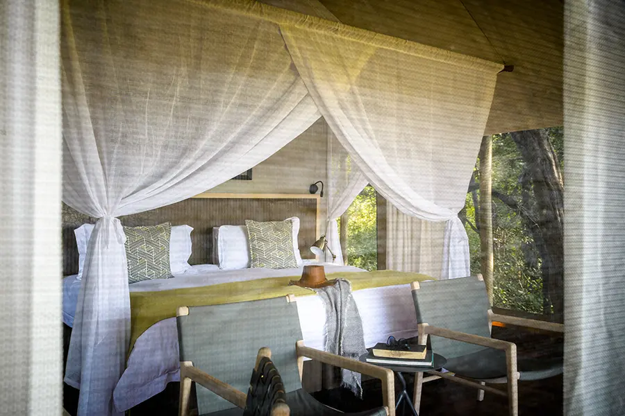 The suites are all lined with mesh, ensuring you can enjoy the view while the critters stay outdoors. 