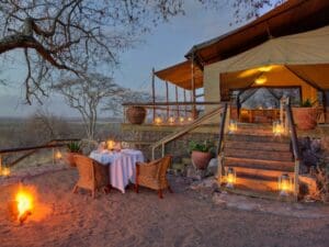 Great care is taken to deliver a personalised safari experience, right down to the table for two.