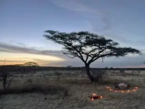 Meals at Subeti Camp are often served away from the lodge in unusual but unforgettable locations!