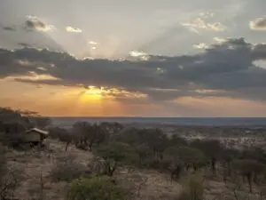 Sunrises & sunsets can both be enjoyed from your hilltop location.