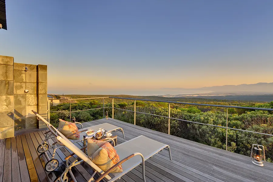 Vista desde la terraza de su suite del Forest Lodge.