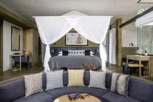 Interior de la suite del Santuario Olanana.