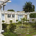 Jardín de la pensión Swakopmund.
