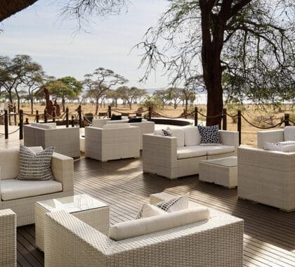 Salón en la cubierta.