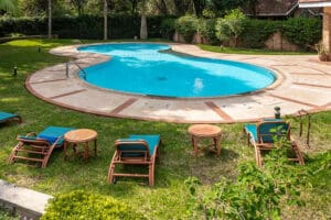 Swimming pool at House of Waine.