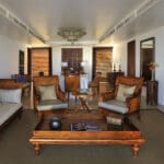Presidential pool villa living room.