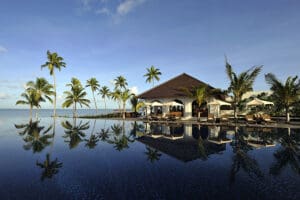 Swimming pool view.