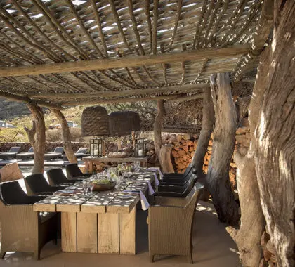Comedor al aire libre