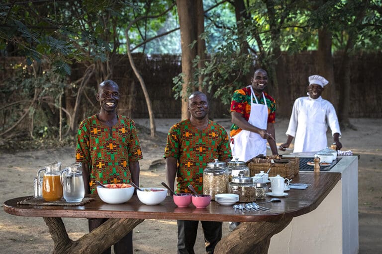 Time for breakfast, enjoy the array of fresh ingredients.