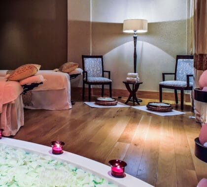 Relax and rejuvenate at the spa.