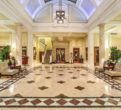 Receive a warm welcome in the reception area.