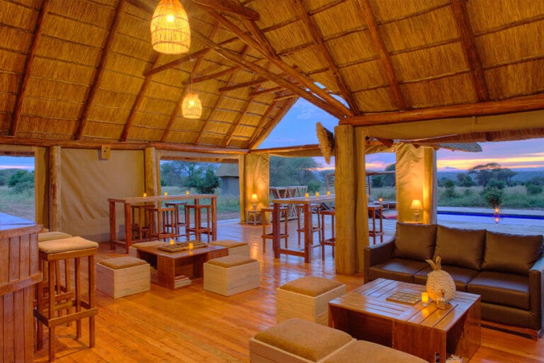 Lounge, bar and pool area