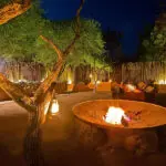 Enjoy the romantic atmosphere around the boma.
