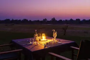 Enjoy the spectacular sunset while enjoying a romantic dinner.