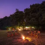 Evenings are for fireside, open-air drinks and chats.