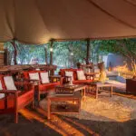 Spend hot days in the cool atmosphere of the main tent.
