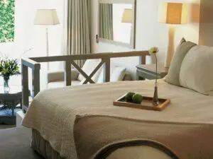 The bedrooms are spacious and offer a comfortable bed